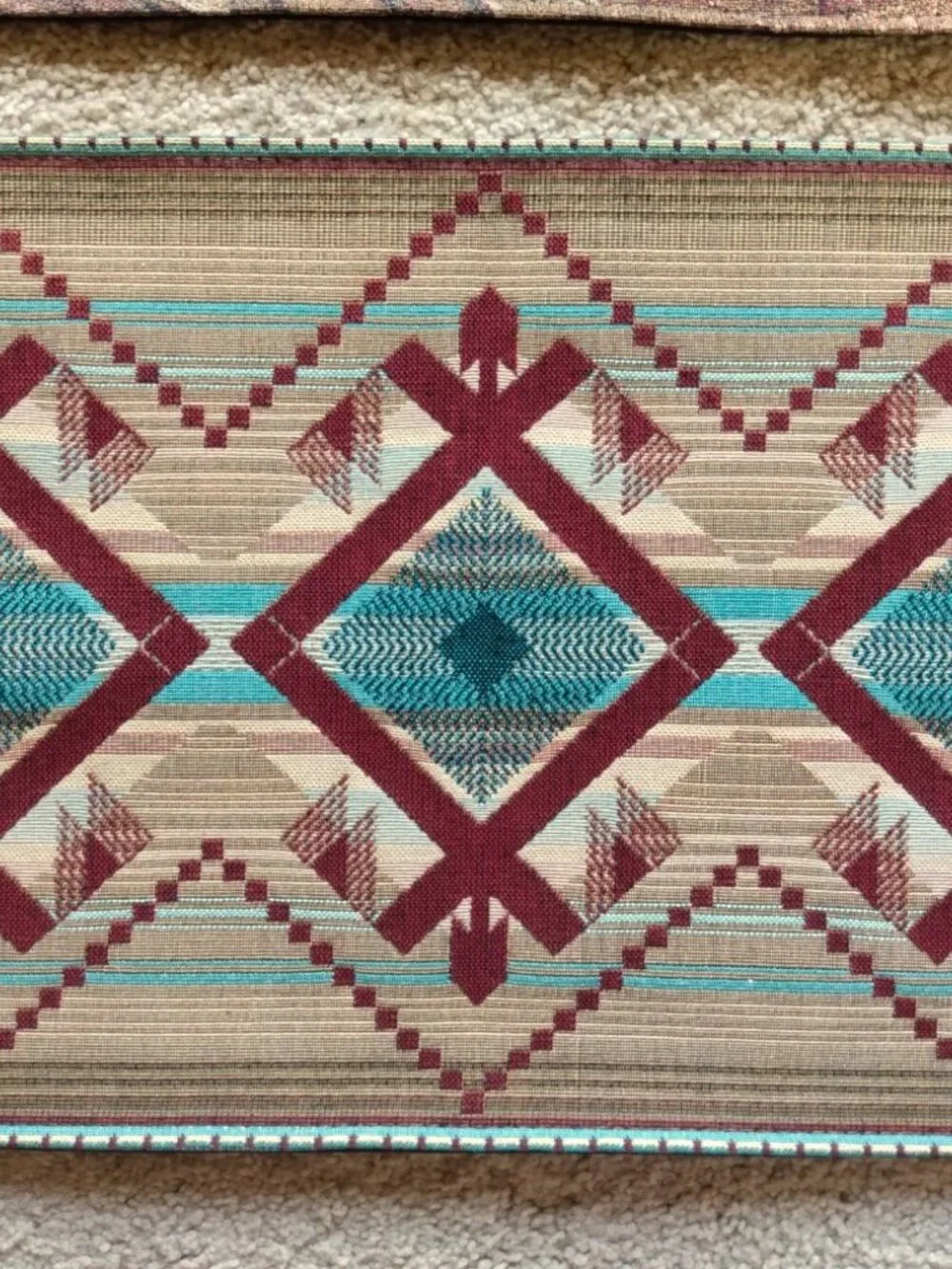 Southwestern Cotton Placemats Set of 4 Kokopelli Geometric Pure Country NWT New